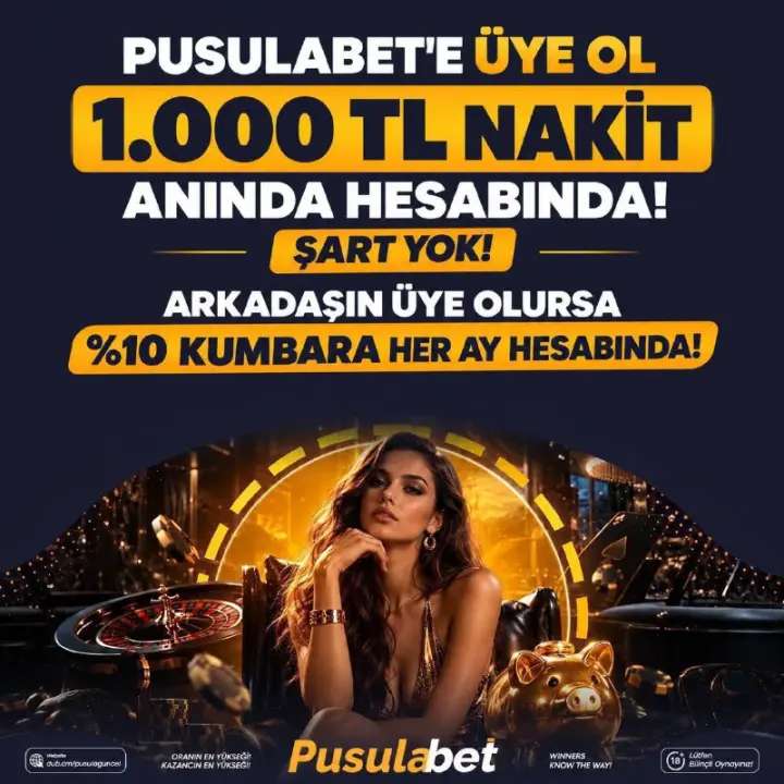 Üye ol, 1000 TL Nakit kazan!